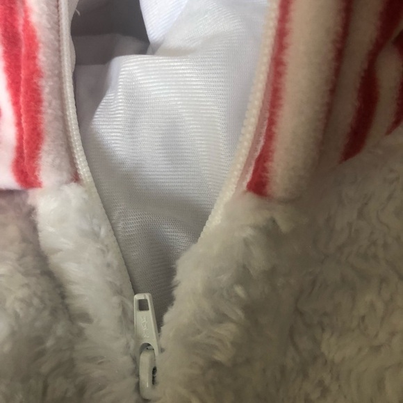 Frosty The Snowman Infant Halloween Costume Scarf and Top Hat White Plush 0-9MO - Picture 9 of 12